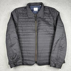 Billy Reid Puffer Jacket Men’s Large Black Quilted Insulated Poly Fill Coat